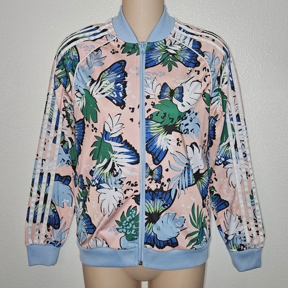 Adidas HER Studio London Floral Print Track Jacket - Picture 1 of 5